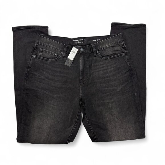 Banana Republic Traveler Jeans Mens 34 x 34 Athletic Black NWT Denim Stretch - Picture 13 of 13